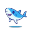 Blue Sharky Discord Bot Logo
