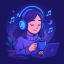 Lofi Vibes Discord Bot Logo