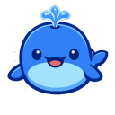 Blue Whale Discord Bot Logo