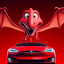 Red Pterodactyl Discord Bot Logo