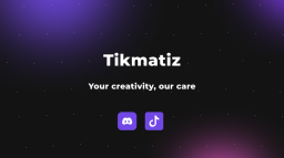 TikMatiz Discord Server Banner