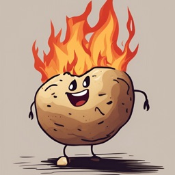 Burning potato server Discord Server Banner