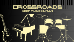 CROSSROADS #KeepMusicHuman Discord Server Banner