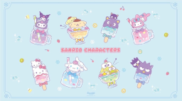 Sanrio Cafe ᢉ𐭩 Stickers ᢉ𐭩 Emotes ᢉ𐭩 Hello Kitty ᢉ𐭩 Giveaways Discord Server Banner