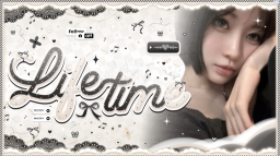 ﹒丶lifetime ⟡ icons ・ giveaways ・ aesthetic ・ nitro ・ pfps ・ dm ・ cute ・ friendly ・ friends ・ sfw Discord Server Banner