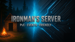 Ironman's PVE Server Discord Server Banner