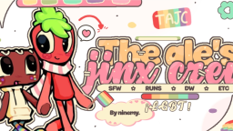 🍰 ་ 𝆹𝅥 ִ 𝑻he 𝑨le's 𝑱inx 𝑪rew ꙳ ˒ /strawberrys Discord Server Banner