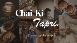 ♡ 。Chai Ki Tapri.☕.┃.Chill. Games. Social. Gws.Events.. Discord Server Banner