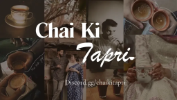 ♡ 。Chai Ki Tapri.☕.┃.Chill. Games. Social. Gws.Events. Discord Server Banner