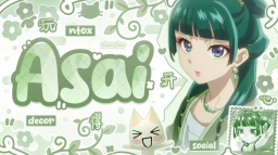 CLOSED! ˚⿻ 🍵𑄝 /asai ✿ scl ༶ gwy ⚘ dcr Discord Server Banner