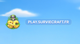 SurvieCraft 🐼 play.surviecraft.fr Discord Server Banner