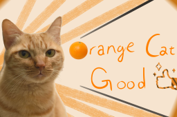 Orange Cat Good Discord Server Banner