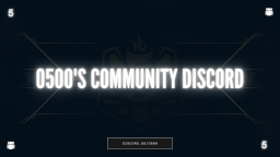 O500's Community Discord Discord Server Banner
