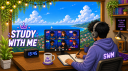 STUDY WITH ME Discord Server Banner
