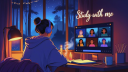 STUDY WITH ME Discord Server Banner