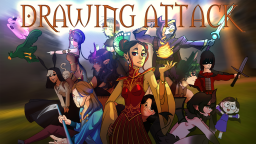 Drawing Attack Discord Server Banner