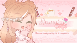 ✿「 Hxnnah 's Cafe」✿ 🍰🍓 Discord Server Banner