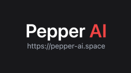 Pepper AI Discord Server Banner