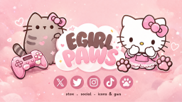 Egirl Paws Discord Server Banner