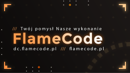 FlameCode.pl - Twoj pomysł Discord Server Banner