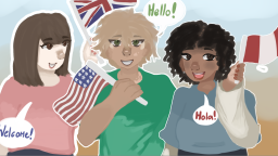 Spanish-English-Portuguese Classroom Discord Server Banner