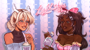 🎀  lullaby ！Art ✦ Emotes ✦ Giveaways ✦ ROBLOX ✦ Social ✦ Diaries ✦ Royale High Discord Server Banner