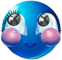 e_blue_blush emoji