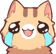 CatHappyCry emoji