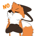 FoxNo emoji