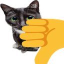 8755thumbsdowncat emoji
