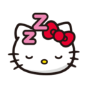 5616hellokittysleep emoji