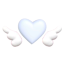 blue_heart_with_wings emoji