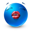 bluekiss emoji