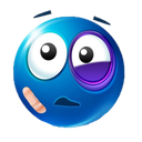 blueblackeye emoji