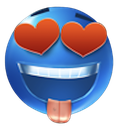 blue_tongueheart emoji