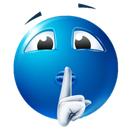 blue_secret emoji