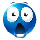 blue_suprised emoji