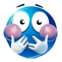 blue_blush emoji