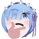 Rem_Thinking emoji