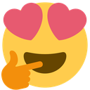 hearteyesthinking emoji