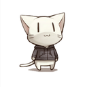 WhiteCatbutnottransparent emoji