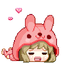 KawaiiBunnyMulticolored emoji