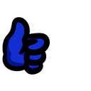 bluehand1 emoji