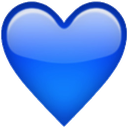blue3heart emoji