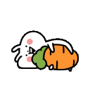 CuteBunnyCarrotRoll emoji