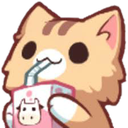 Drinking_cat emoji