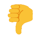 ThumbsDownAnimated emoji