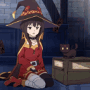 MeguminCatJump emoji