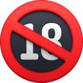 nooneundereighteensymbol_1f51e emoji