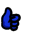 AmongUsBlueThumbsUp emoji
